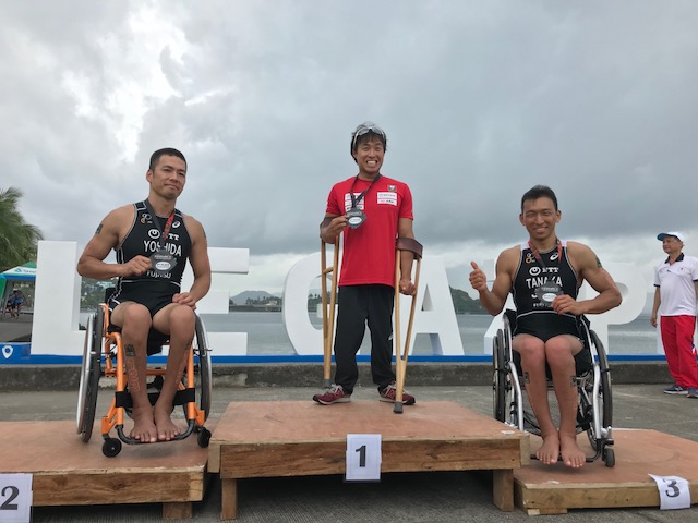 ※この表彰台は直前に作っていて、その完成待ちでしたw | ASTCパラトライアスロン アジア選手権 結果 | 吉田竜太オフィシャルブログ | SUS所属のアスリート応援サイト