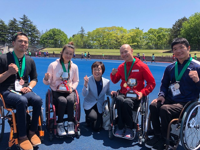 ※吉田、中山、増田会長、山本、樋口(左から 敬称略) | 仙台国際ハーフマラソン | 吉田竜太オフィシャルブログ | SUS所属のアスリート応援サイト