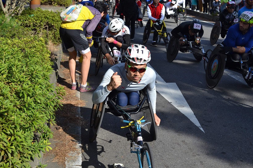 ※レース前の一コマ Photo by YAMADA (NISSIN) | 大分国際車いすマラソン2019 | 吉田竜太オフィシャルブログ | SUS所属のアスリート応援サイト